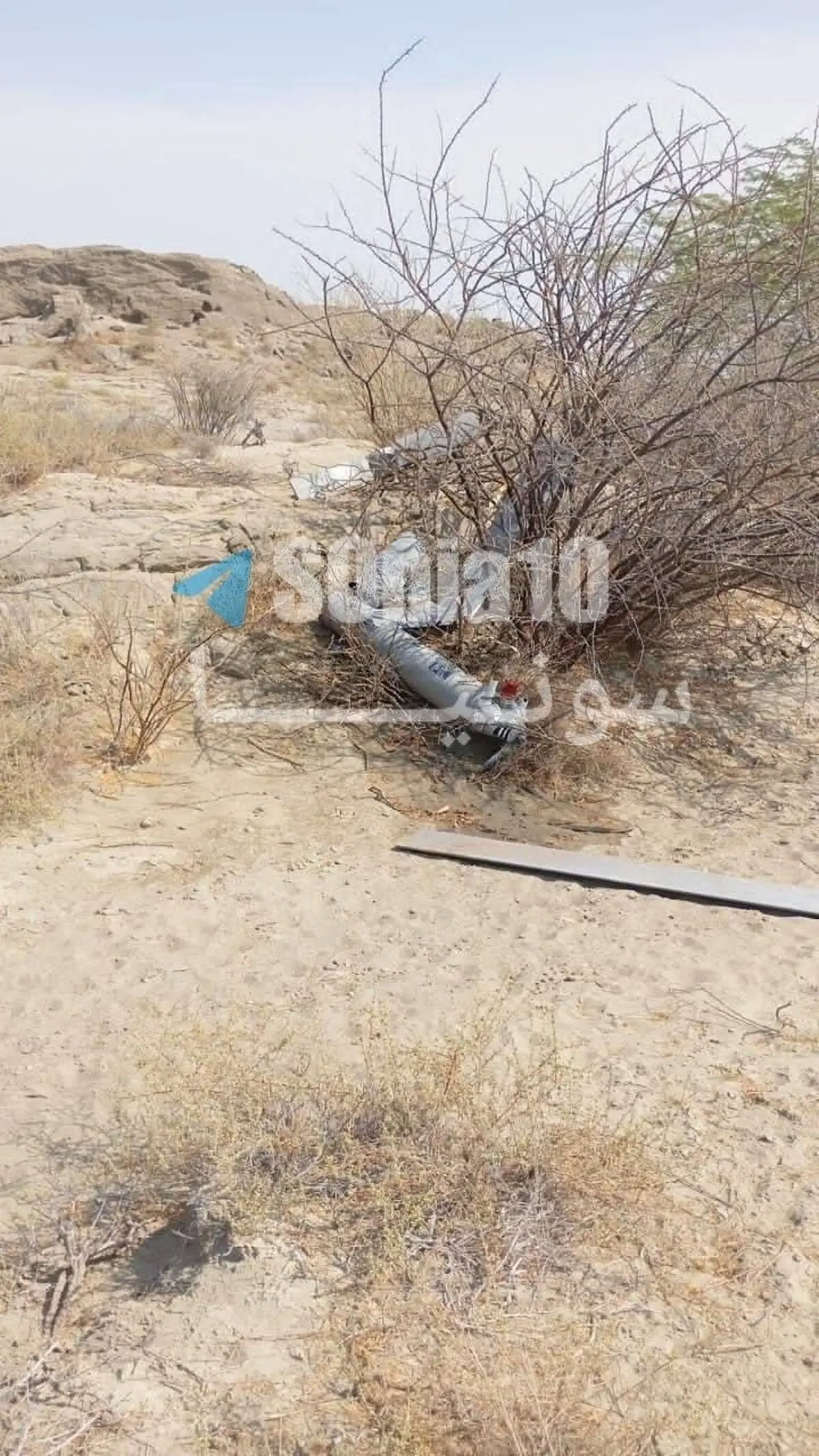 لحظه سرنگونی یک پهپاد بر فراز قشم