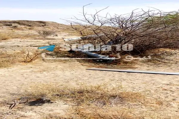 لحظه سرنگونی یک پهپاد بر فراز قشم