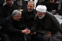 خوش و بش حسین طائب و عزیز جعفری در حضور فرمانده جدید هوافضا  + عکس