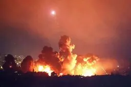 حمله گسترده شبانه اسرائیل به لبنان با نقض آتش بس