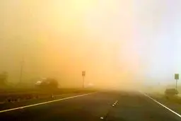 ویدئو| آسمان قهوه‌ای تهران از داخل هواپیما هنگام فرود