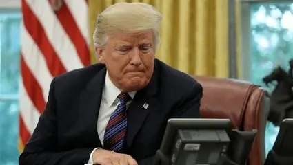 صحبت ترامپ با یک بوقلمون در کاخ سفید + فیلم