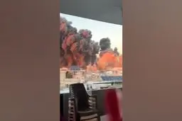 آواربرداری از محل حمله هوایی اسرائیل به بیروت