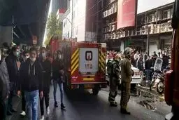 فیلم هولناک از آتش‌سوزی عظیم در تهران