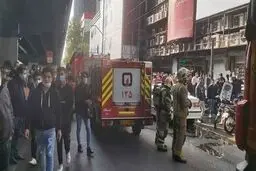 فیلم هولناک از آتش‌سوزی عظیم در تهران