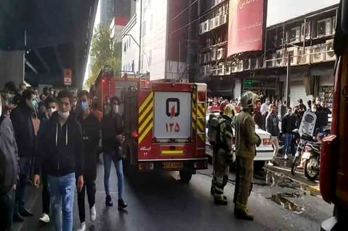 فیلم هولناک از آتش‌سوزی عظیم در تهران