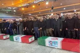 پیکر شهید ربانی، همسر و فرزند شهیدش به خاک سپرده شد