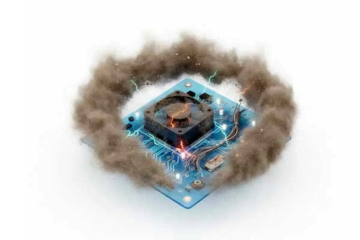 اثر گرد و خاک بر تجهیزات برقی و الکترونیکی