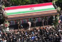 تصاویر مراسم تشییع پیکر مطهر شهدای خدمت - تهران