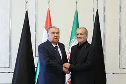 گسترش روابط ایران و تاجیکستان محور گفت‌وگوی پزشکیان و امامعلی رحمان