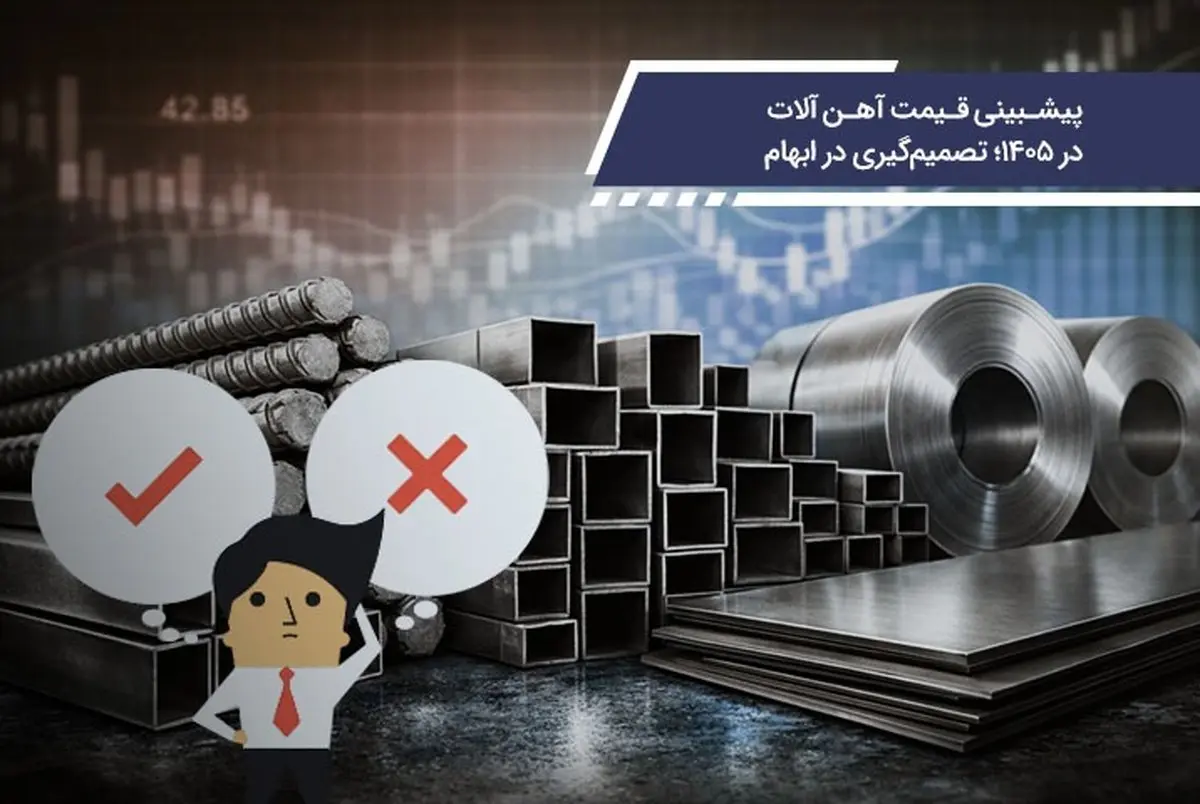 پیشبینی قیمت آهن‌ آلات در 1405؛ تصمیم‌گیری در ابهام
