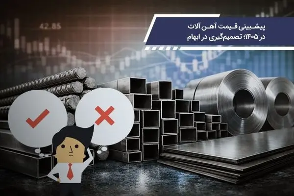 پیشبینی قیمت آهن‌ آلات در 1405؛ تصمیم‌گیری در ابهام