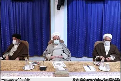 دیدار اعضای جامعه روحانیت مبارز با رییس جمهور