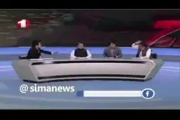 تصاویر کتک کاری در مناظره تلویزیونی