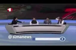 تصاویر کتک کاری در مناظره تلویزیونی