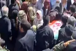 تشییع پیکر شهدای حادثه تروریستی زاهدان