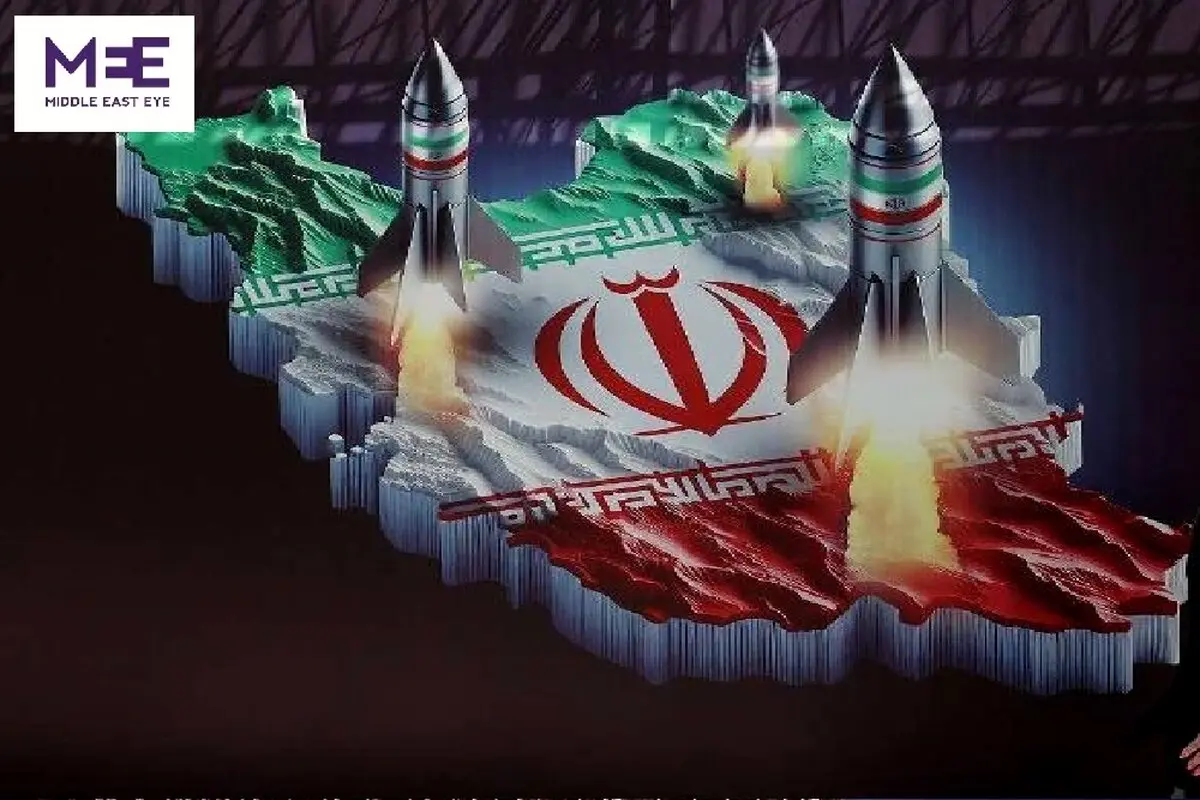 موشک های ایران بر فراز کنست / عکسی از پوستر معنادار سایت رهبری