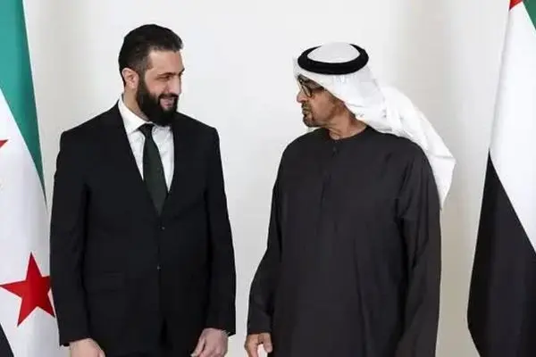 جزئیات گفت‌وگوی ناگهانی احمد الشرع با رئیس امارات