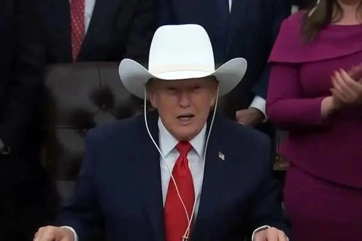 ترامپ گاوچران شد + فیلم