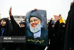 تصاویر تجمع سراسری حزب الله زنده است