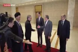لحظه دیدار دیدار عراقچی با بشار اسد