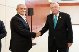 ژست خندان پزشکیان مقابل اردوغان 