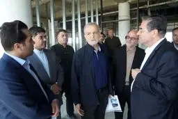 بازدید پزشکیان از روند احداث بیمارستان شهید بهشتی ارومیه