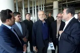 بازدید پزشکیان از روند احداث بیمارستان شهید بهشتی ارومیه