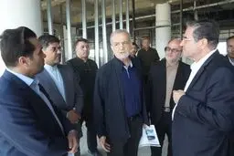 بازدید پزشکیان از روند احداث بیمارستان شهید بهشتی ارومیه