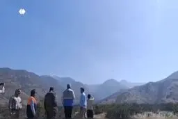 پرواز هواپیمای ایلیوشین سپاه برای اطفاء حریق پارک ملی گلستان 