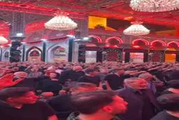طنین شعار ابالفضل علمدار خامنه‌ای نگهدار در حرم امام حسین (ع)