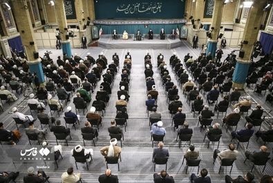 دیدار مسئولان نظام و میهمانان وحدت اسلامى‌ با رهبر انقلاب