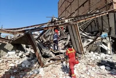 حادثه ریزش ساختمان