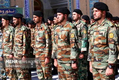 عهد سربازی در مسجد مقدس جمکران