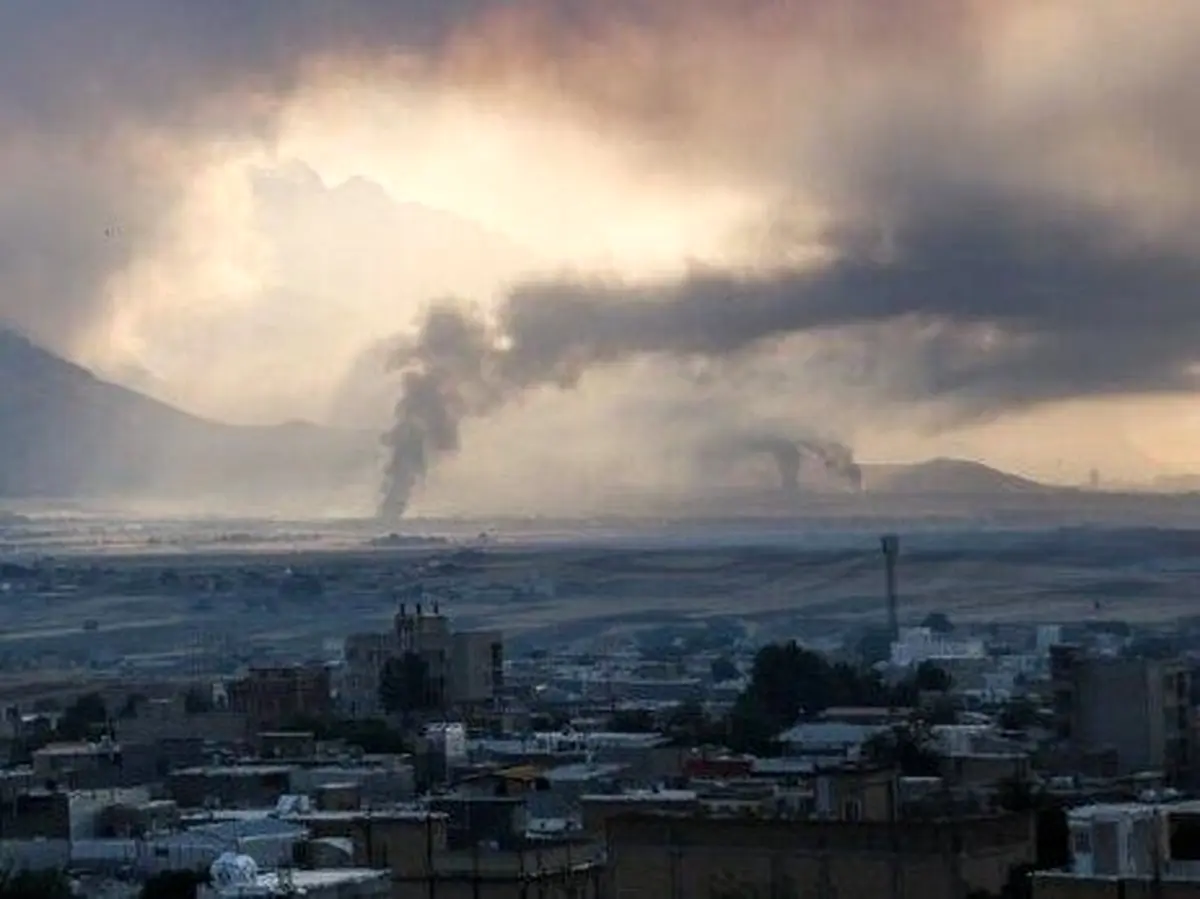 حمله مستقیم اسرائیل به کرمانشاه | تصویر انفجار دقایقی قبل منتشر شد