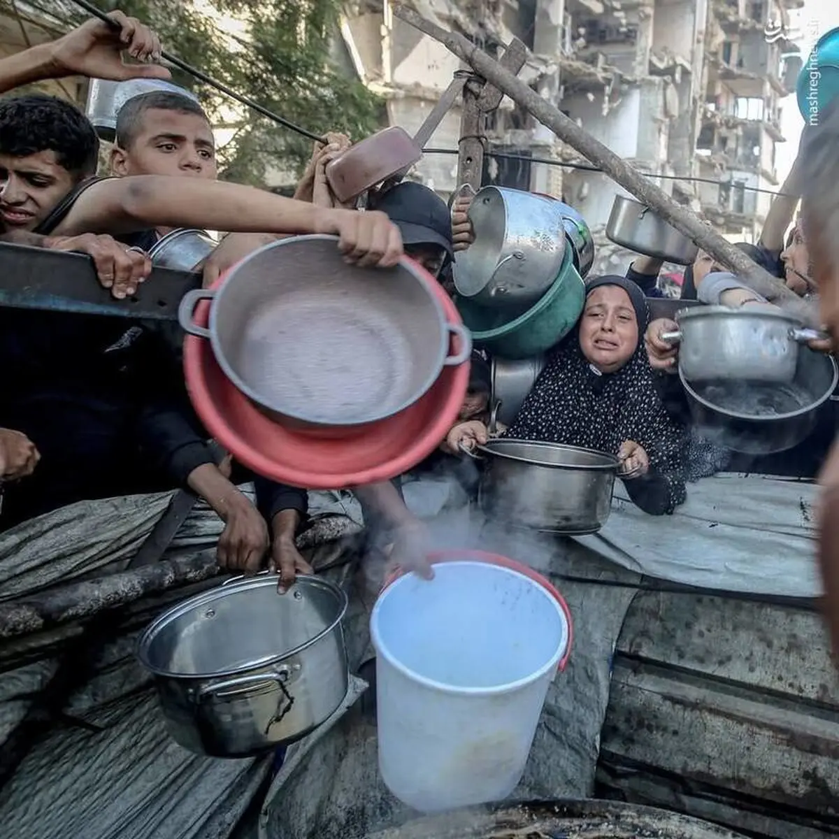 مستند سازمان ملل از لحظه تیراندازی به کودکان گرسنه در انتظار غذا