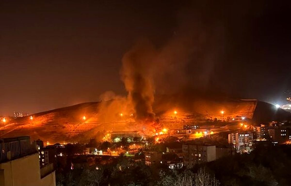  آتش‌سوزی شدید در زندان اوین تهران