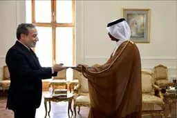 دیدار سفیر جدید قطر در تهران با عراقچی