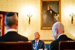 دیدار ترامپ و نتانیاهو در قصر مشهور