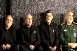 ببینید پزشکیان، قالیباف، ظریف و سلامی در حرم مطهر رضوی 