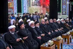 تصاویر حضور شیخ حسین انصاریان در حرم سیدالشهدا
