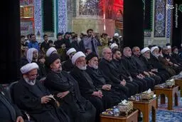 تصاویر حضور شیخ حسین انصاریان در حرم سیدالشهدا
