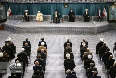 دیدار مسئولان نظام و میهمانان وحدت اسلامى‌ با رهبر انقلاب