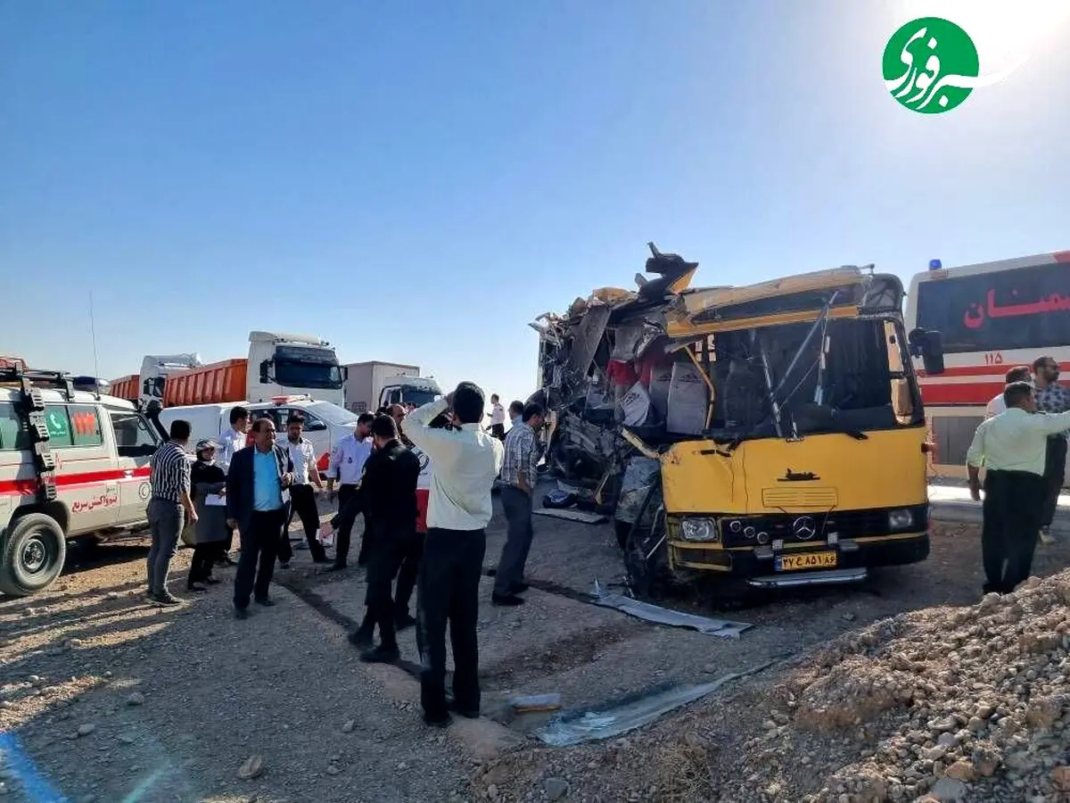 آخرین وضعیت مصدومان و راننده تصادف اتوبوس دانشجویان