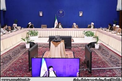 دیدار اعضای جامعه روحانیت مبارز با رییس جمهور