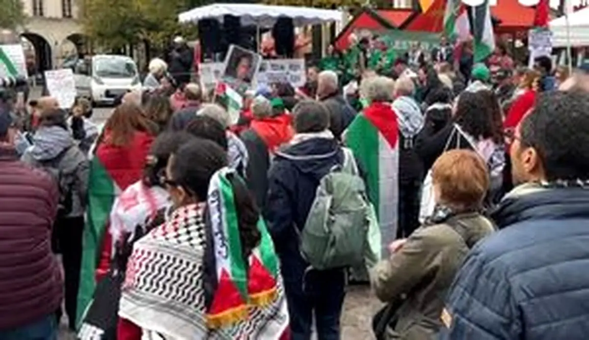 تظاهرات حمایت از لبنان و فلسطین در پاریس +فیلم