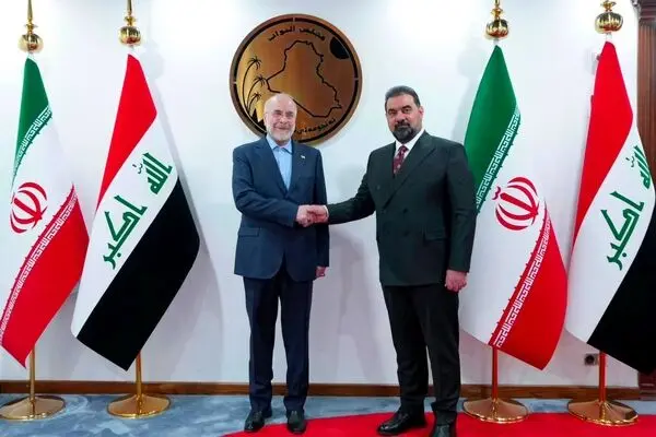 اولین تصویر از هدیه قالیباف به رئیس مجلس عراق