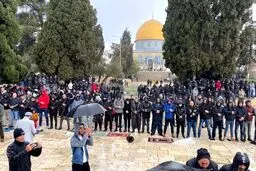 برپایی نماز جمعه در مسجدالاقصی در میان تدابیر امنیتی