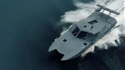 قدرتنمایی ایران با حیدر۱۱۰ سریع ترین قایق رادارگریز جهان 