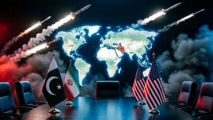 مانور استقبال جنگنده های پاکستانی و اسکورت هواپیمای تیم مذاکره کننده ایران